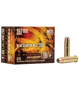 FEDERAL FEDERAL .357 MAG(SP) 158GR FUSION PISTOL AMMO (20 CARTRIDGES)