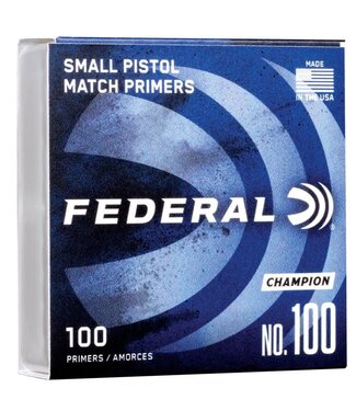 FEDERAL FEDERAL CHAMPION SMALL PISTOL CENTER FIRE PRIMERS NO.100 (100 COUNT)