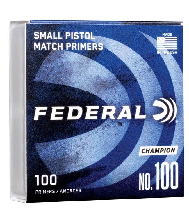 FEDERAL CHAMPION SMALL PISTOL CENTER FIRE PRIMERS NO.100 (100 COUNT)