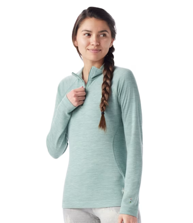 WOMEN'S SMARTWOOL CLASSIC THERMAL MERINO BASE LAYER 1/4 ZIP