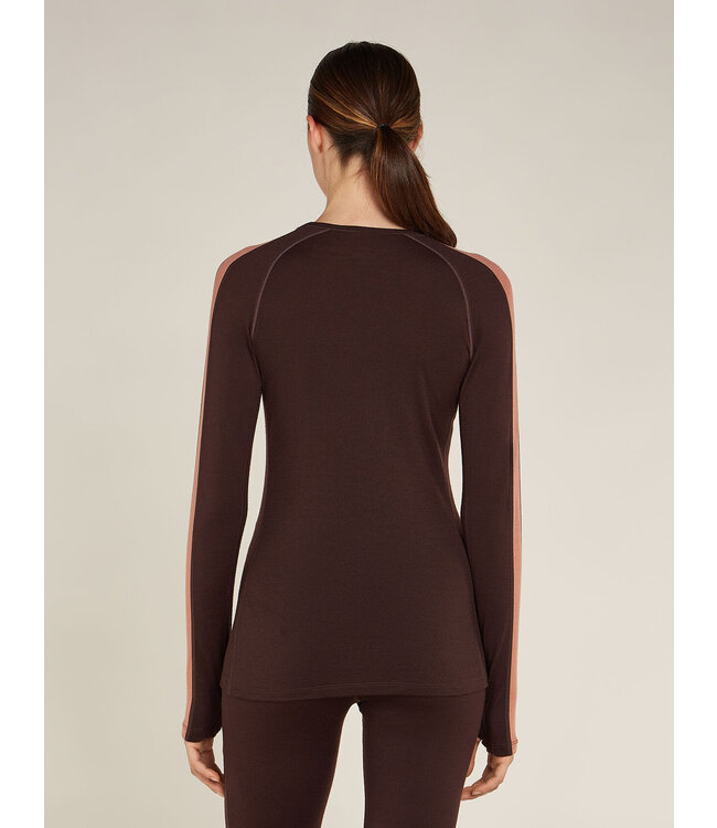 WOMEN'S ICEBREAKER 260 ZONEKNIT LONG SLEEVE CREWE THERMAL TOP