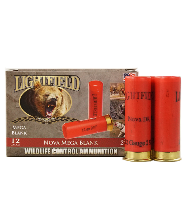 LIGHTFIELD 12GAUGE 2-3/4" NOVA MEGA BLANK CONCUSSION ROUND (5 BLANKS)