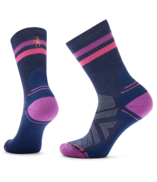 SMARTWOOL WOMEN'S SMARTWOOL HIKE LIGHT CUSHION TUBE STRIPE CREW SOCK