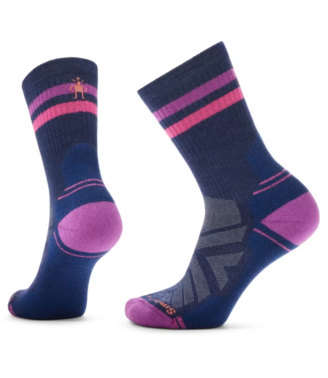 WOMEN'S SMARTWOOL HIKE TUBE STRIPE CREW SOCKS