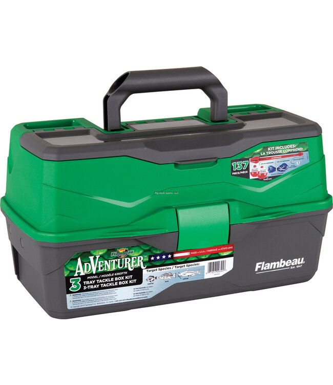 FLAMBEAU ADVENTURER 3-TRAY 137 PIECE TACKLE KIT