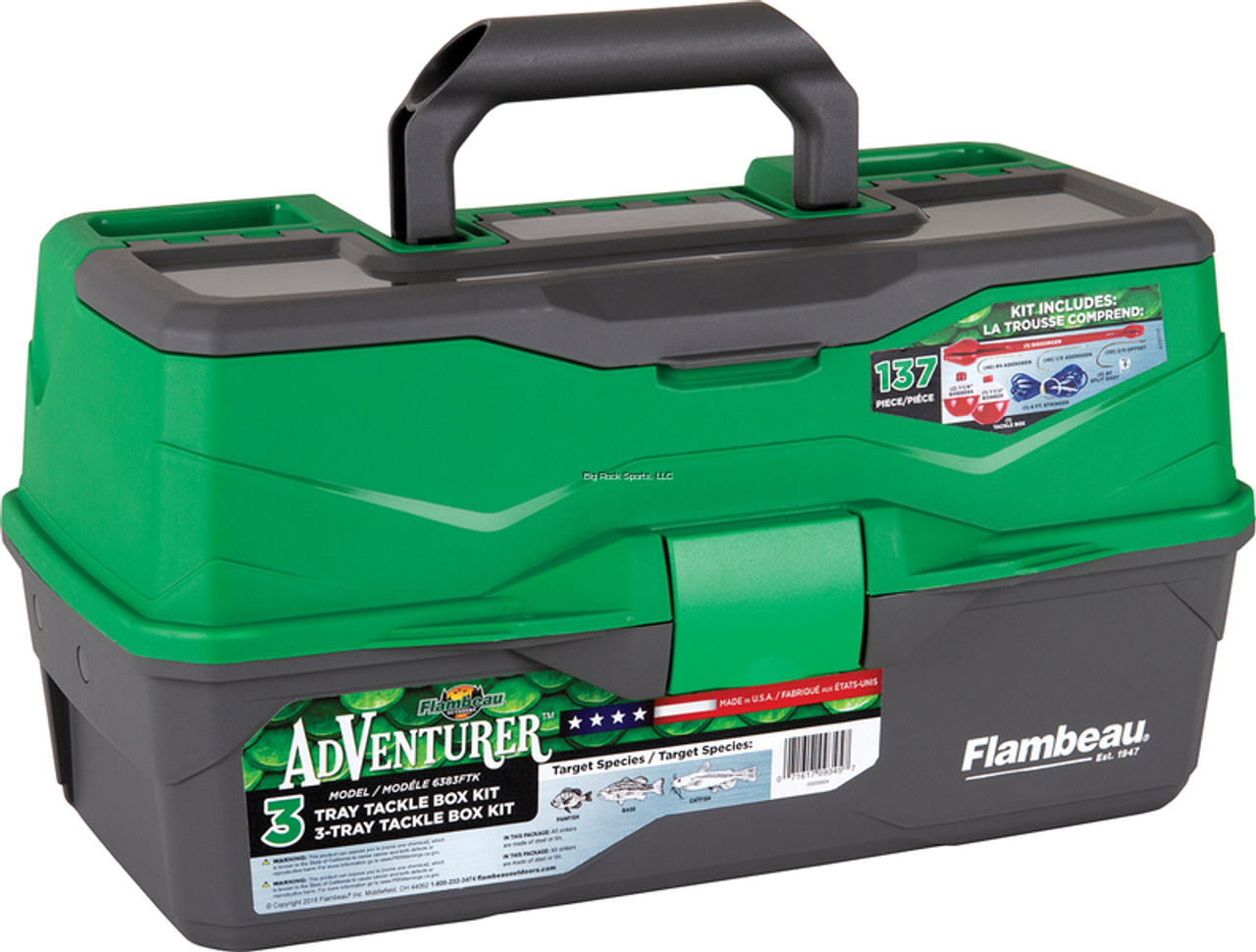 flambeau adventurer kid's 1-tray tackle box with starter kit Outdoors 6383FTK 3-Tray Kit, Complete Fishing Tackle Hooks, Bobbers, Stringer, and More, Green : Sports & Outdoors Its about seven decades of dedication to innovative product that are Built to Fish FLAMBEAU ADVENTURER 3-TRAY 137 PIECE