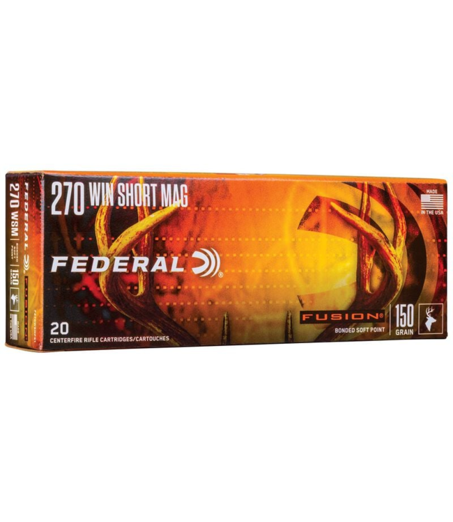 FEDERAL .270 WSM - 150GR (FSP) FUSION (20 CARTRIDGES)