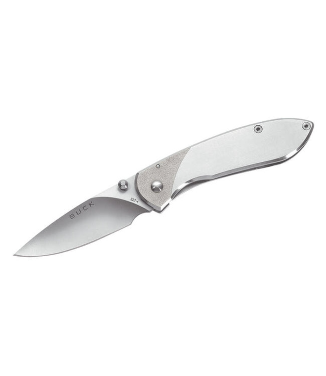 BUCK KNIVES NOBLEMAN - 2.6" FOLDING BLADE - STAINLESS STEEL HANDLE