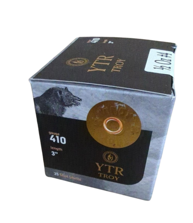 TROY .410 - 5/8 OZ - 3" #4 LEAD SHOT (25 SHOTSHELLS)