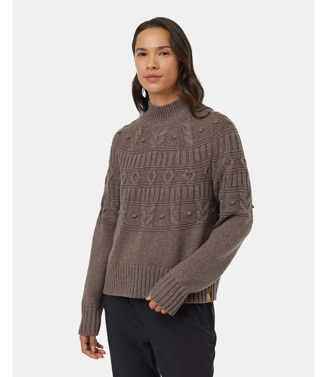 WOMEN'S TENTREE HIGHLINE POM MOCK NECK SWEATER