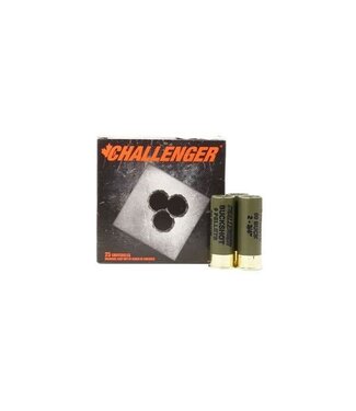 CHALLENGER CHALLENGER 12-GAUGE - 2.75" - #00 BUCK (9 PELLETS) - TACTICAL BUCKSHOT (25 SHOTSHELLS)