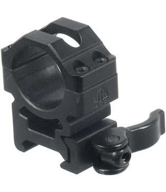 UTG UTG 1" PICATINNY SCOPE RINGS W/QD LEVER LOCK - MEDIUM PROFILE