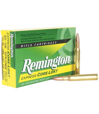 REMINGTON REMINGTON 30-06 SPFLD - 180 GR (SP) CORE-LOKT (20 CARTRIDGES)