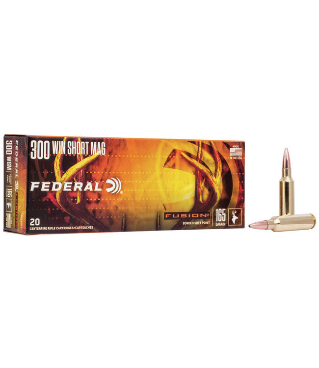 FEDERAL .300 WSM - 165GR (BSP) - FUSION (20 CARTRIDGES)