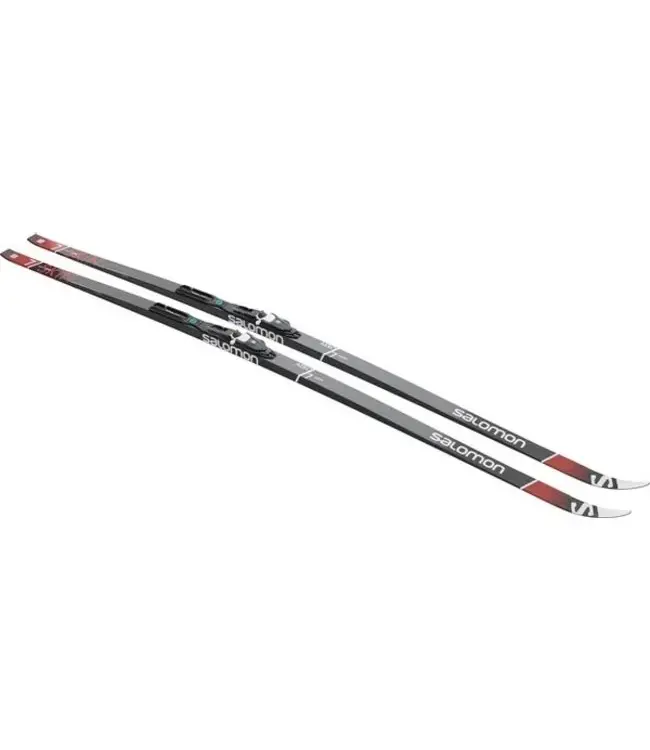 SALOMON UNISEX XC AERO 7 ESKIN X-STIFF - WAXLESS - SKI SET W/PROLINK SHIFT PRO BINDINGS