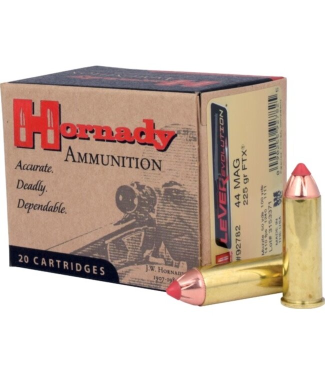 HORNADY .44 MAG - 225GR FTX LEVEREVOLUTION PISTOL AMMO (20 ROUNDS)