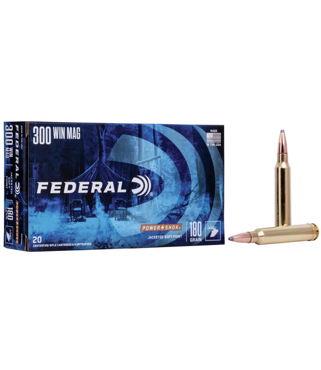 FEDERAL .300 WSM - 180GR (JSP) - POWER-SHOK (20 CARTRIDGES)