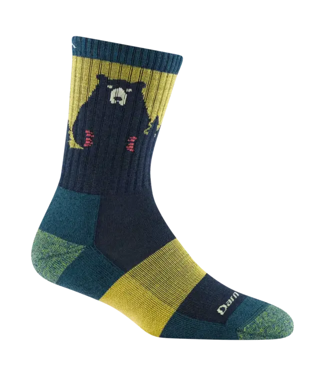 WOMEN'S DARN TOUGH BEAR TOWN MICRO CREW LIGHTWEIGHT  HIKING SOCKS