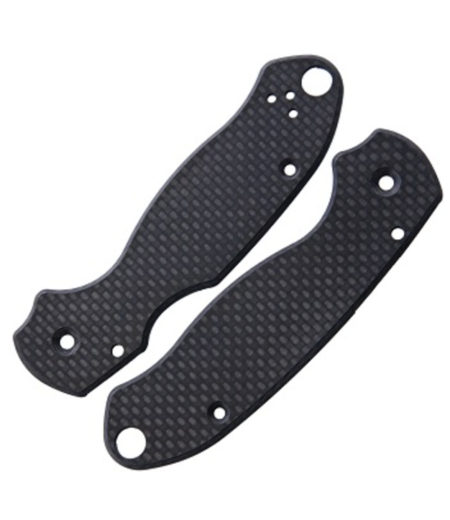 FLYTANIUM CO SPYDERCO PARA 3 SCALES - CARBON FIBER HANDLES (KNIFE NOT INCLUDED)