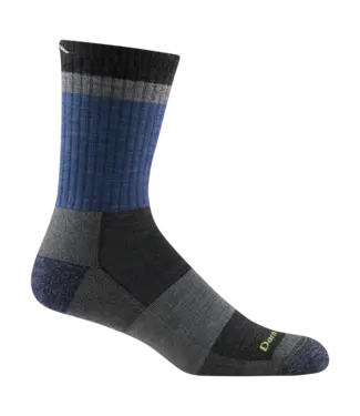 DARN TOUGH MEN'S DARN TOUGH HEADY STRIPE MICRO CREW LIGHTWEIGHT CUSHION HIKING SOCKS