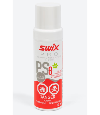SWIX SWIX PS8 (-4°C/+4°C) RED LIQUID GLIDE SKI WAX - 80ML