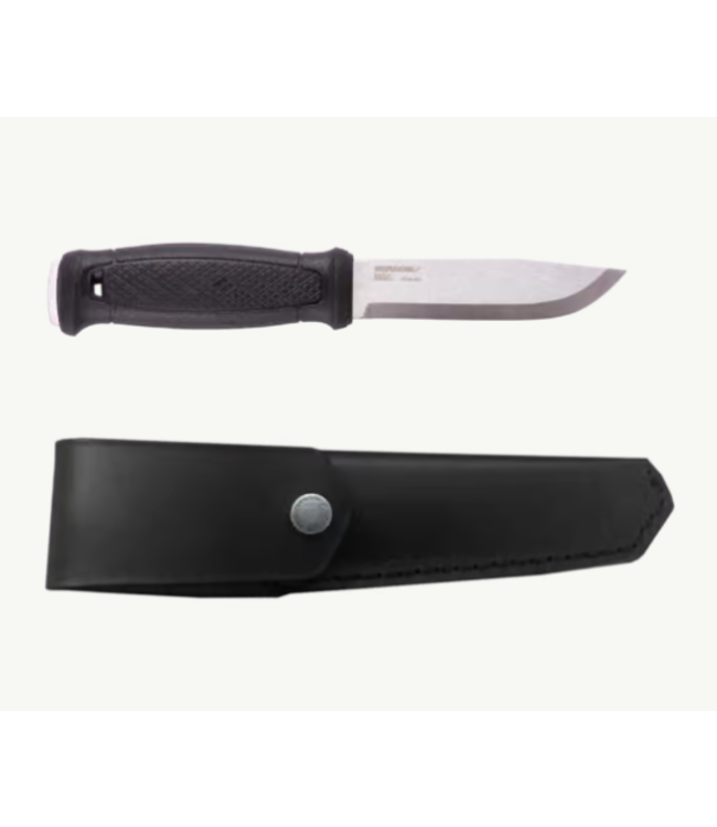 MORAKNIV GARBERG STAINLESS STEEL KNIFE - LEATHER SHEATH