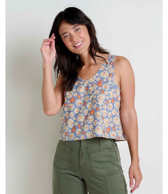 WOMEN'S TOAD & CO TAJ HEMP BUTTON BACK TANK