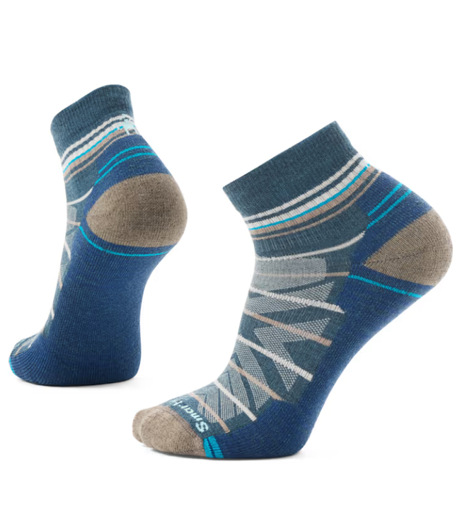 MEN'S SMARTWOOL HIKE LIGHT CUSHION PATTERN ANKLE SOCKS