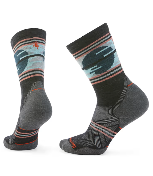 WOMEN'S SMARTWOOL TRAIL RUN TARGETED CUSHION SUNSET TRAIL CREW SOCKS