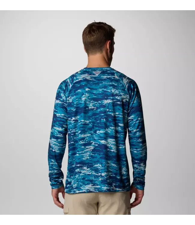 MEN'S COLUMBIA PFG SUPER SOLAR STREAM GRAPHIC LONG SLEEVE SHIRT