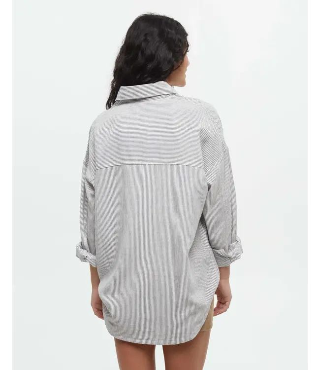 WOMEN'S TENTREE WEST END SHIRT OVERSIZED FIT COLLARED SHIRT