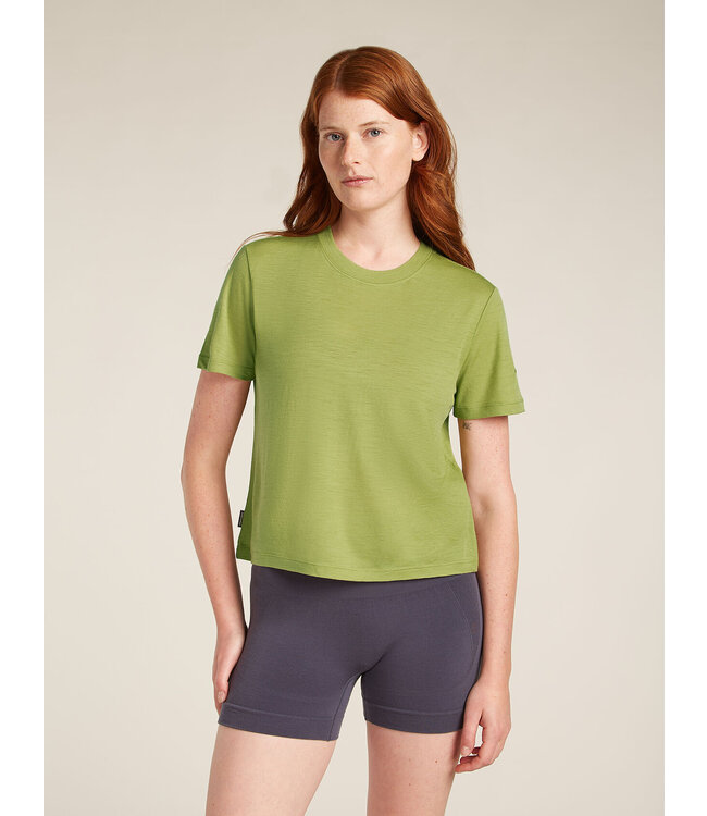WOMEN'S ICEBREAKER MERINO 150 TECH LITE SHORT SLEEVE CROP T-SHIRT