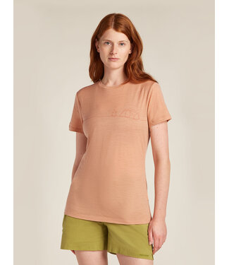 ICEBREAKER WOMEN'S ICEBREAKER MERINO 150 TECH LITE SHORT SLEEVE T-SHIRT SINGLE LINE CAMP