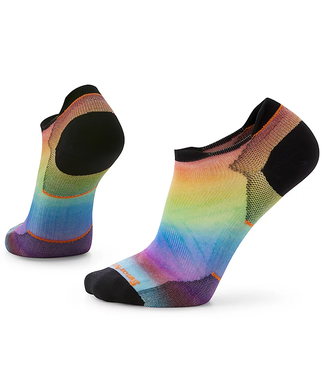 SMARTWOOL SMARTWOOL RUN ZERO CUSHION PRIDE RAINBOW PRINT LOW ANKLE SOCKS