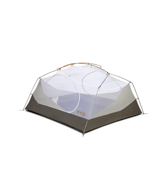 NEMO AURORA 3-PERSON BACKPACKING TENT WITH FOOTPRINT - FOG/SMOKEY OLIVE