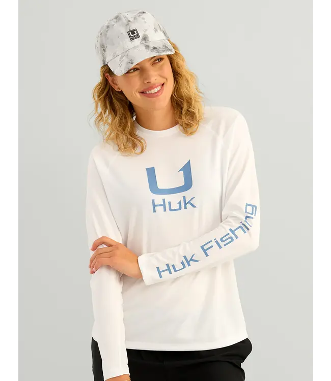 WOMEN'S HUK ICON LONG SLEEVE CREW