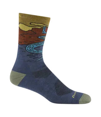 DARN TOUGH MEN'S DARN TOUGH CHASING WATERFALLS MICRO CREW LIGHTWEIGHT HIKING SOCK