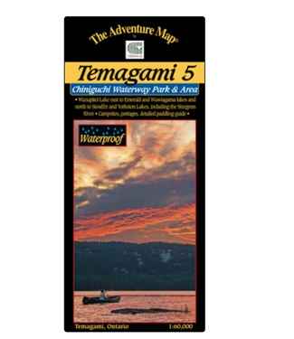 CHRISMAR MAPPING SERVICES CHRISMAR MAPPING SERVICES ADVENTURE MAP - TEMAGAMI 5 - CHINGIUCHI WATERWAY PARK & AREA