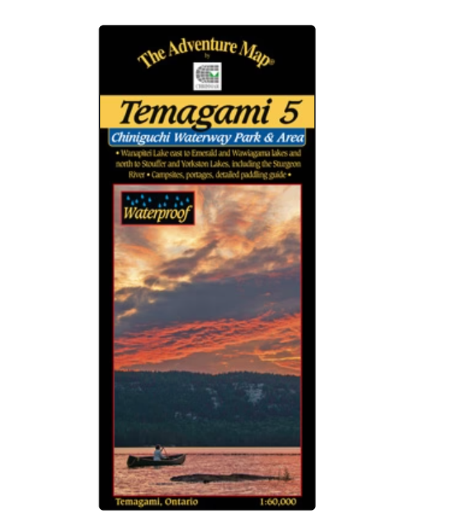 CHRISMAR MAPPING SERVICES ADVENTURE MAP - TEMAGAMI 5 - CHINGIUCHI WATERWAY PARK & AREA