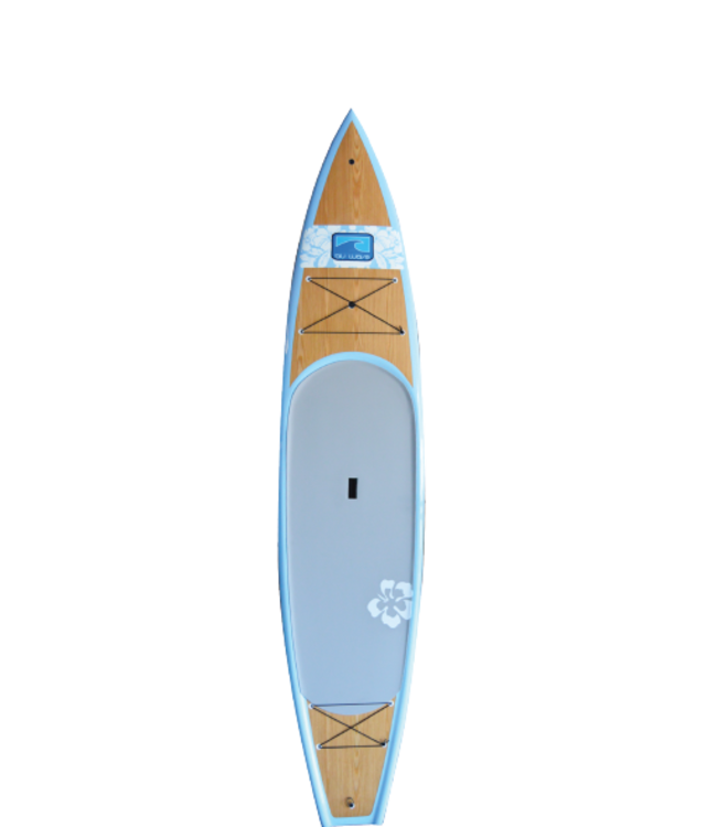 BLU WAVE CATALINA WOOD  SUP LIGHT BLUE/PAULOWNIA 11'4"