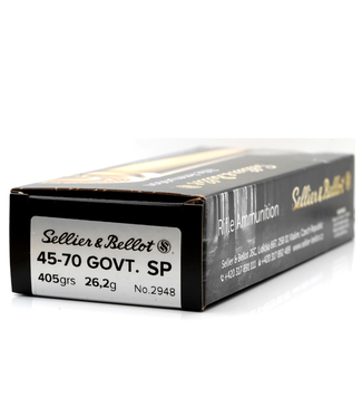 SELLIER & BELLOT SELLIER & BELLOT 45-70 GOVT. - 405GR(SP) RIFLE AMMUNTION (20 CARTRIDGES)