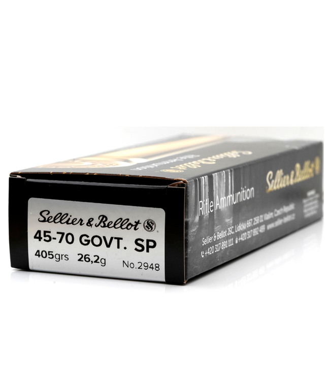 SELLIER & BELLOT 45-70 GOVT. - 405GR(SP) RIFLE AMMUNTION (20 CARTRIDGES)