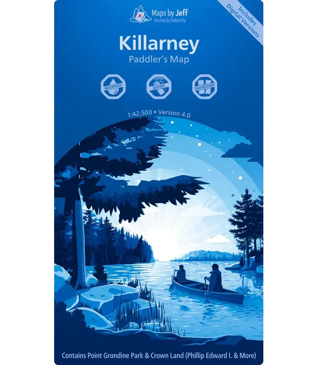 MAPS BY JEFF KILLARNEY - PADDLER'S MAP