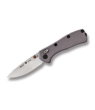 Buck Knives BUCK KNIVES MINI RANGER PRO CROSSBAR FOLDING KNIFE - 2.62" BLADE GREY ANODIZED HANDLE