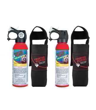 COUNTER ASSAULT COUNTER ASSAULT BEAR DETERANT SPRAY 8.1 & 10.2 OZ (2-PACK) W/HOLSTER