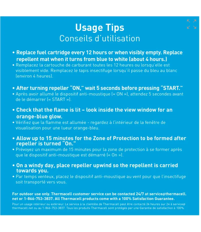 THERMACELL CARTRIDGE AND MAT REFILL PACK (48 HOURS)