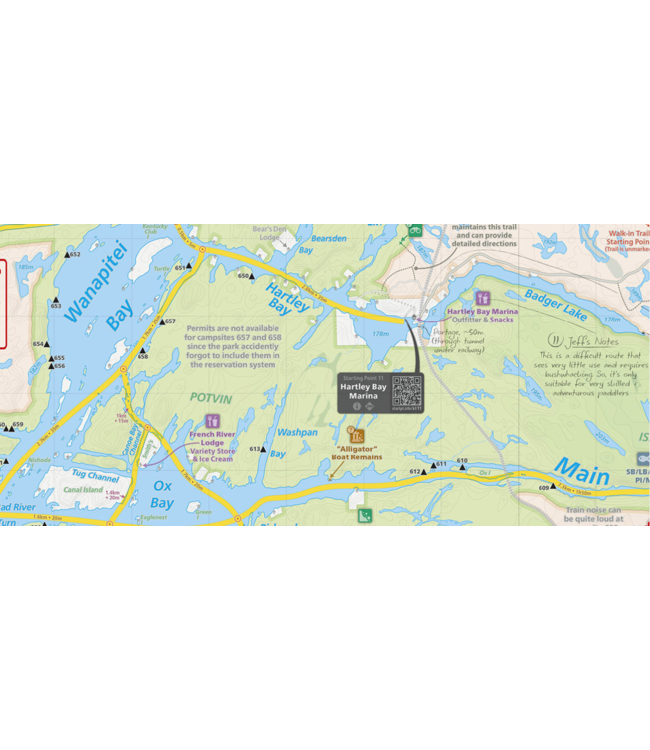 MAPS BY JEFF WEST FRENCH RIVER - PADDLER'S MAP