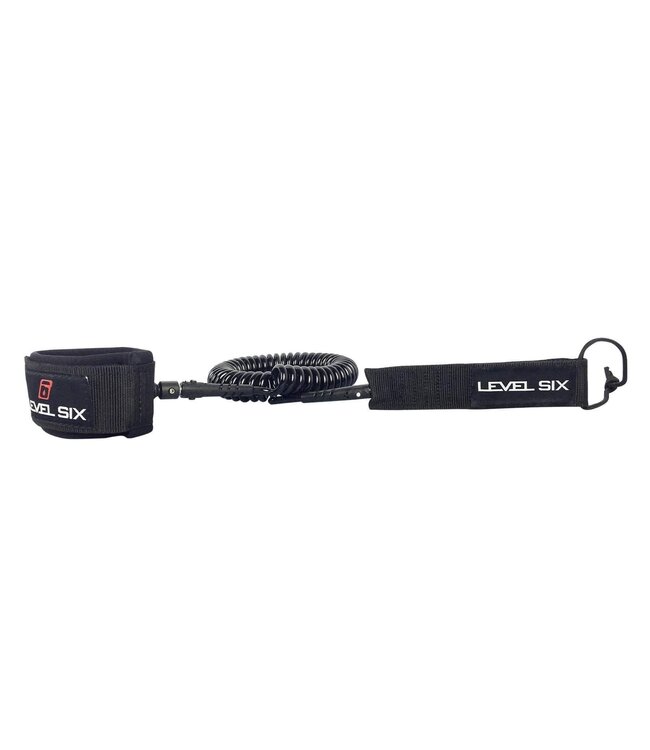 LEVEL SIX COILED PADDLE LEASH BLACK