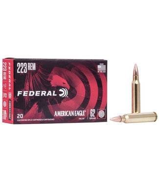 FEDERAL FEDERAL .223 REM - 62GR (FMJ) - AMERICAN EAGLE (20 CARTRIDGES)