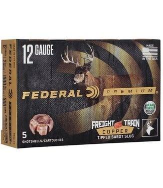 FEDERAL FEDERAL 12 GAUGE - 300GR 2-3/4" COPPER SABOT SLUG FREIGHT TRAIN (5 ROUND)